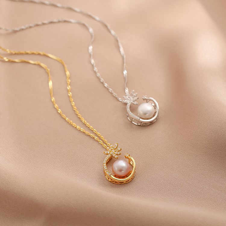 淡水パールのネックレス　真珠　淡水真珠 淡水パール　パール 6月誕生石 夏の誕生石