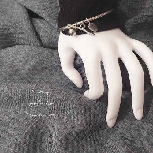 カスタム バングル ステンレス シルバー 組み合わせ 着せかえ チャーム