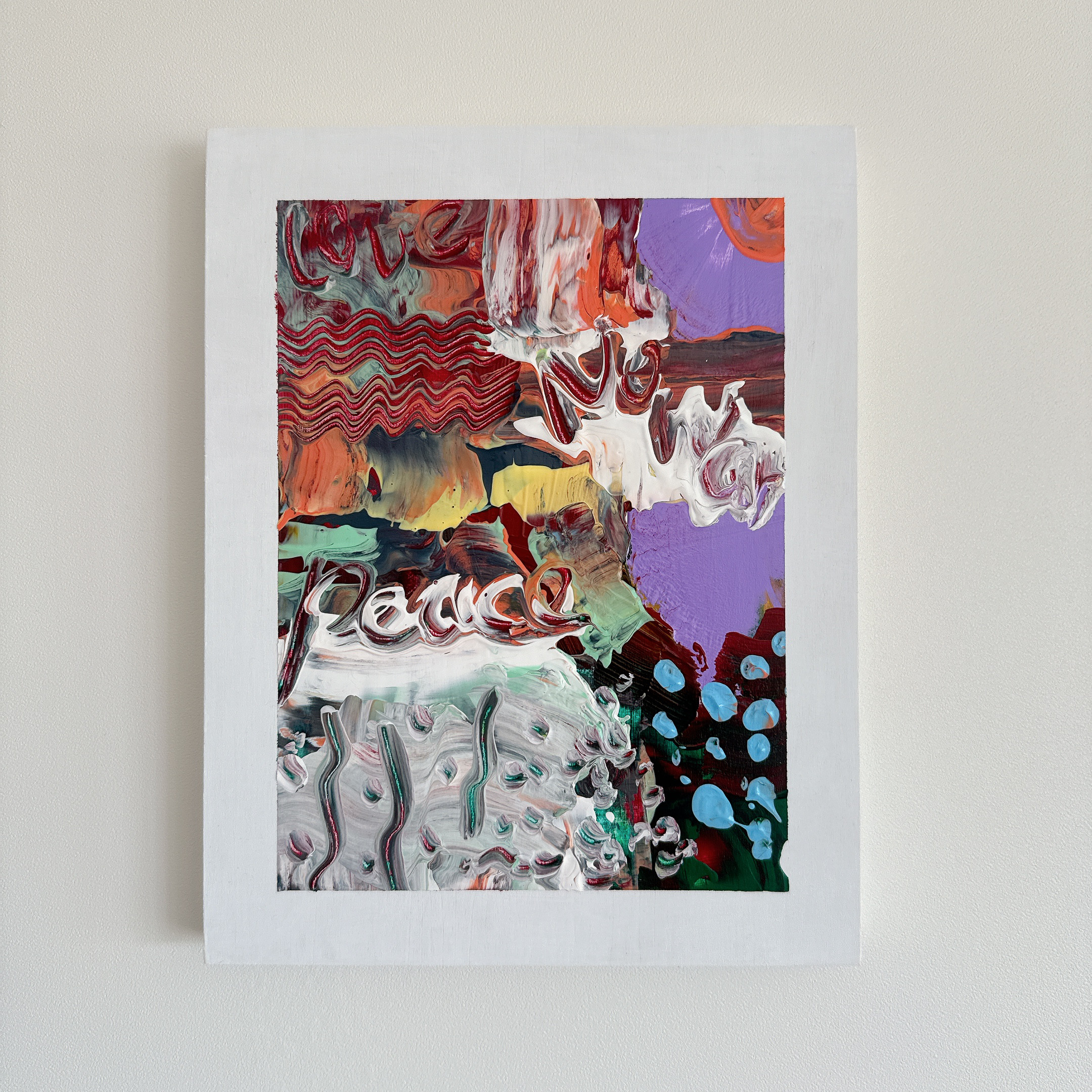 心の洗濯　　絵画原画 原画】Love, peace, no warの絵 絵画 Hang 通販 18418504