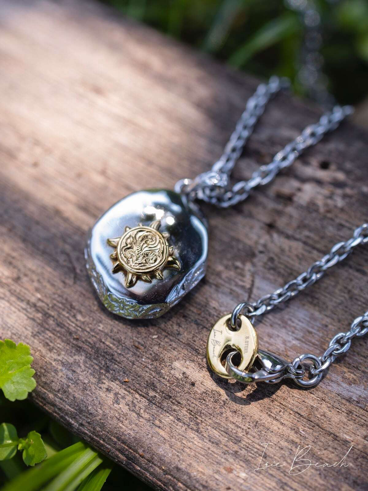 Sunstone necklace 【ハワイアンジュエリー】【金属アレルギー対応】つけっぱなしOK