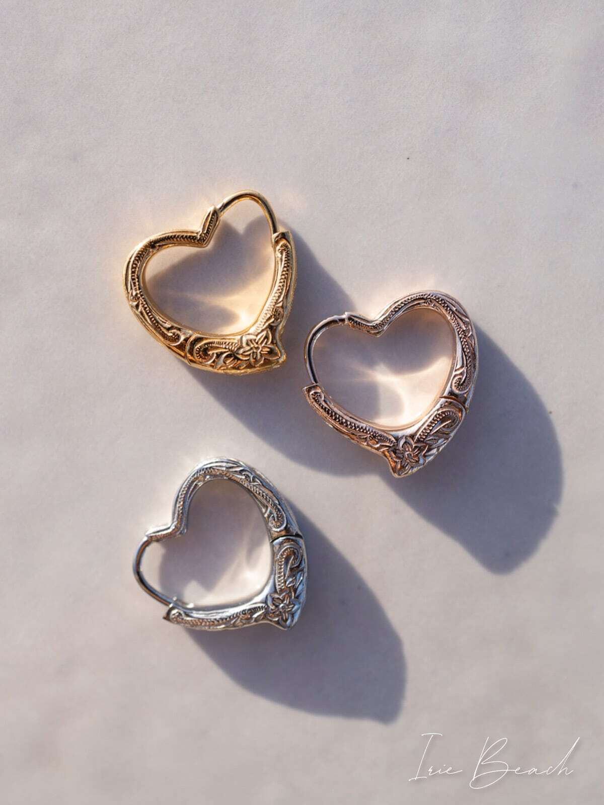 Open Heart pierce 【ハワイアンジュエリー】【金属アレルギー対応】つけっぱなしOK