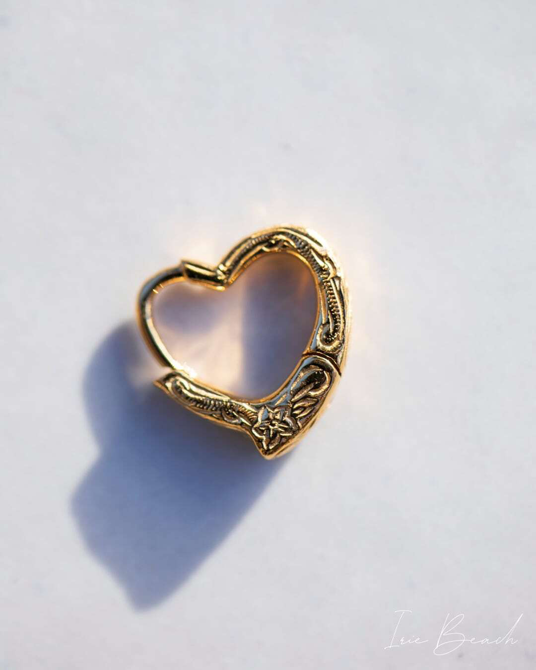 MINI Open Heart pierce 【ハワイアンジュエリー】【金属アレルギー対応】つけっぱなしOK