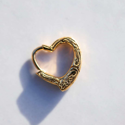MINI Open Heart pierce 【ハワイアンジュエリー】【金属アレルギー