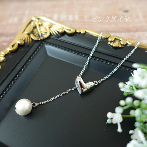明日着 限定 ピンクハート&パールCC♪ パールネックレス CHANEL 新作CHANEL☆入手困難 ハートネックレス パール 直営ラッピング