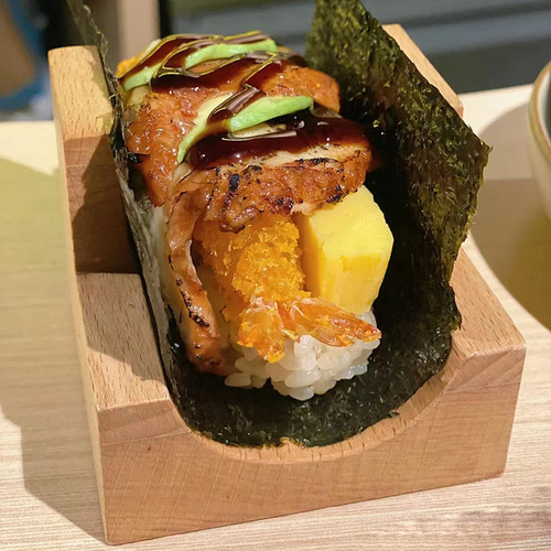 実木和風寿司トタコ刺身皿ウニ和食食器塔手巻き棚洋食料理皿座