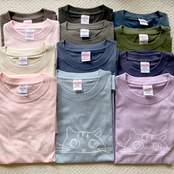 シンプル　にゃんこ　Tシャツ　ねこ　猫 8枚目の画像