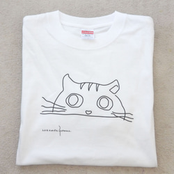 シンプル　にゃんこ　Tシャツ　ねこ　猫 5枚目の画像