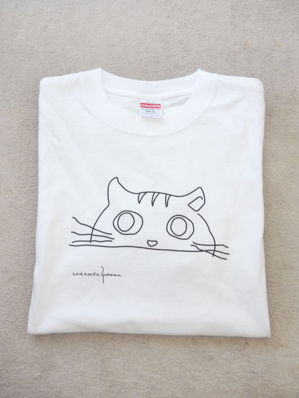 シンプル　にゃんこ　Tシャツ　ねこ　猫 5枚目の画像