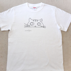 シンプル　にゃんこ　Tシャツ　ねこ　猫 3枚目の画像