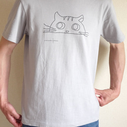 シンプル　にゃんこ　Tシャツ　ねこ　猫 6枚目の画像