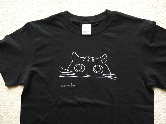 シンプル　にゃんこ　Tシャツ　ねこ　猫 4枚目の画像