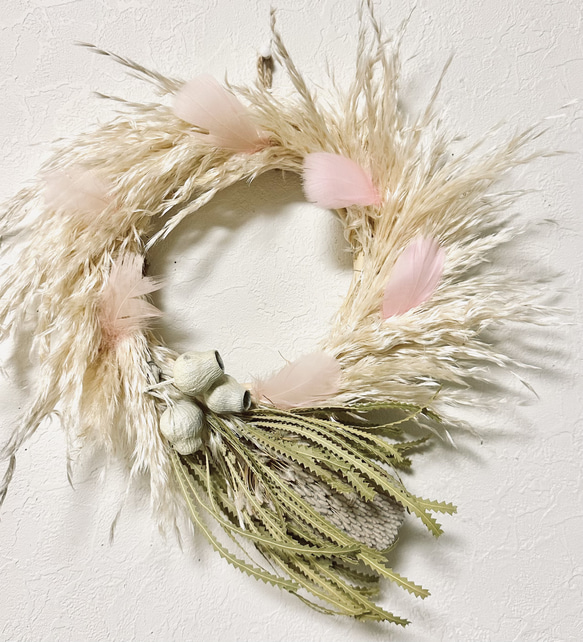 天使の羽スワッグパンパスグラス母の日母の日ギフト