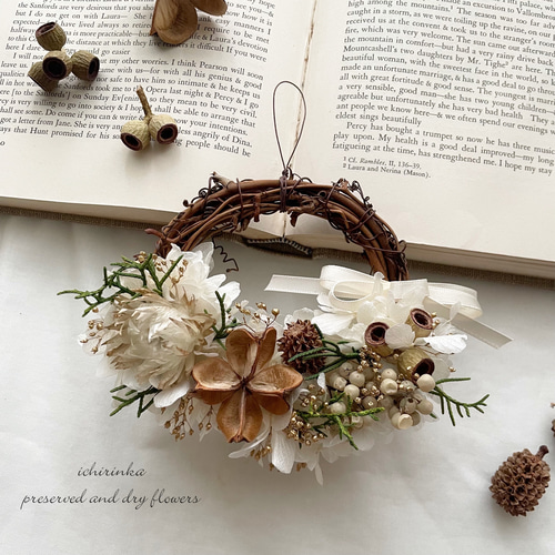 新作 送料無料＊初めてのご購入の方限定＊ 森の冬景色ミニリース  