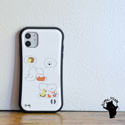 スマホケース iPhone 12/11/XR/XS/SE2/8/7 グリップケース おにぎり