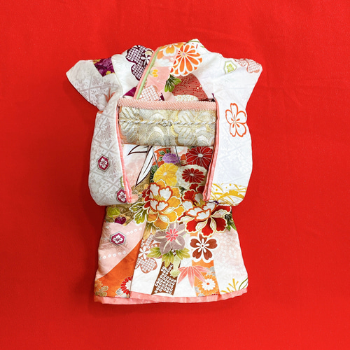 B455.pon2pan2☆犬オーダーお着物☆犬お着物☆犬お引き摺りお着物 B455