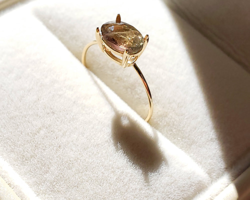 1n指輪　レディース　トルマリン　10月誕生石　バイカラートルマリン天然石　人気 10月の誕生石「トルマリン」のジュエリーがビズーから発売。人気