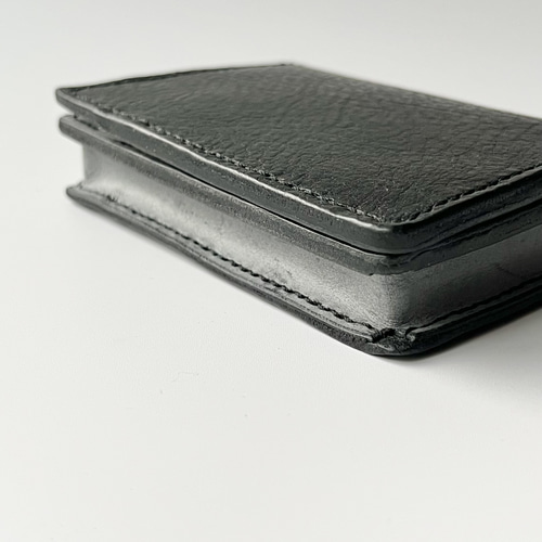 名刺入れ 名入れ可 本革 グレー ブラック レザー カードケース メンズ