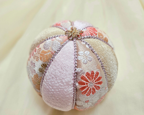 木目込み手まり8cm❀七五三 百日祝い お宮参り 初節句 手毬 てまり 花