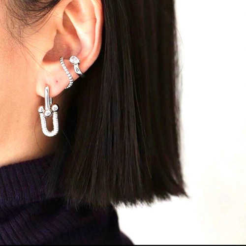 高感度ショップで2023年売れたブランド ✨最高級✨刻印✨ハードウェア✨ピアス✨至高✨ブレスレット アクセサリー