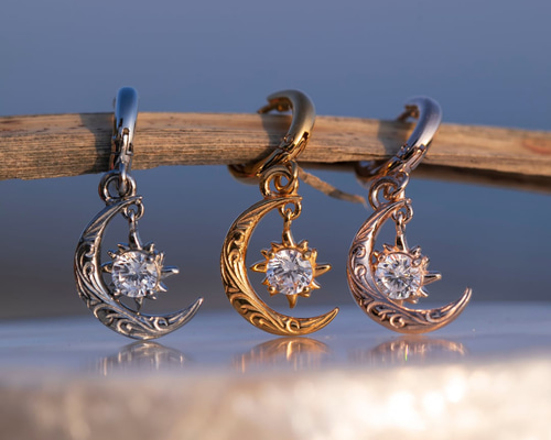 IRIEBEACH sunrise hoop pierce ハワイアンジュエリー sunrise hoop pierce | IRIEBEACH