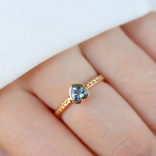 yasuhide ono アクアマリン リング K18