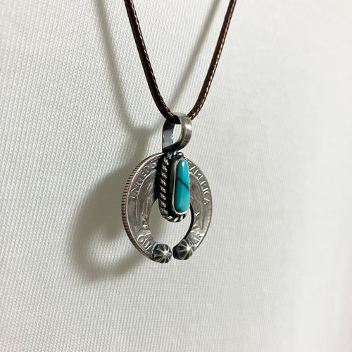 ナガダイフーベイターコイズ　ナジャ インディジュエリー ヴィンテージコイン ナジャ フーベイ ターコイズ シルバー ネックレス