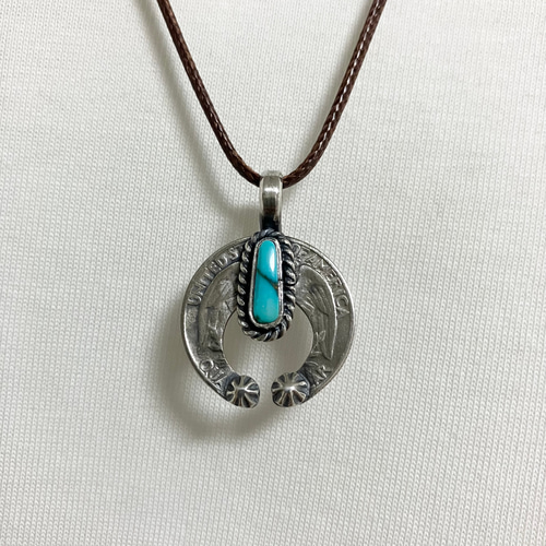 ヴィンテージコイン ナジャ フーベイ ターコイズ シルバー ネックレス