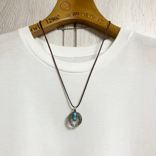 ヴィンテージコイン ナジャ フーベイ ターコイズ シルバー ネックレス