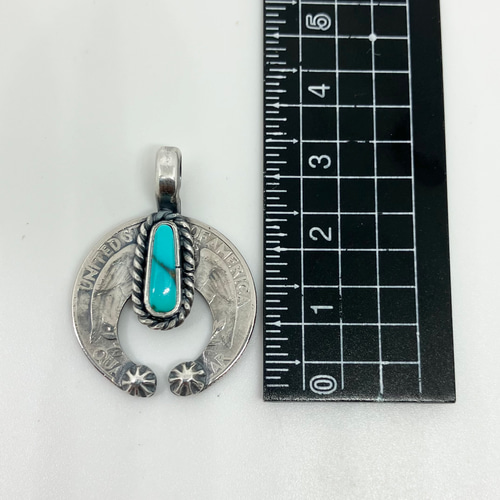 ナガダイフーベイターコイズ　ナジャ インディジュエリー ヴィンテージコイン ナジャ フーベイ ターコイズ シルバー ネックレス