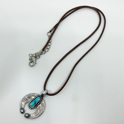 ヴィンテージコイン ナジャ フーベイ ターコイズ シルバー ネックレス