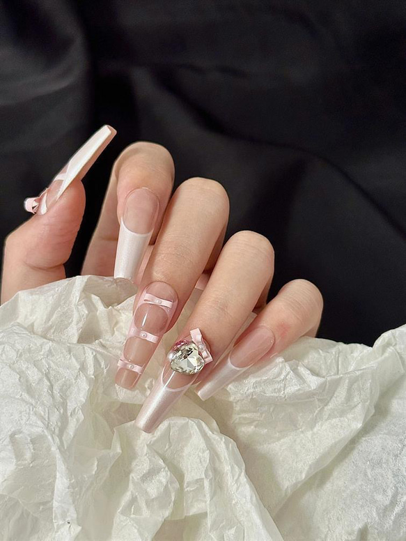 クーポンキャンペーン開催中！ ✨大人かわいい バレエ風 ネイル