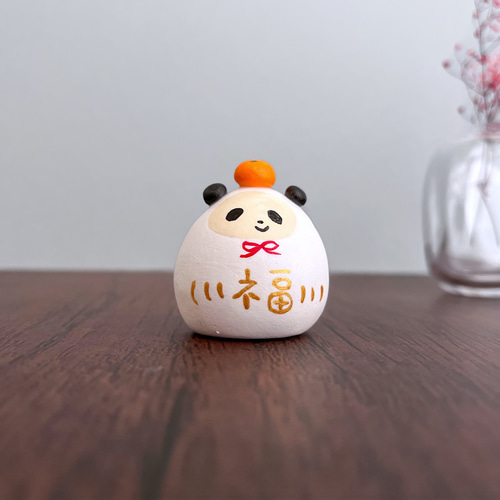 ダルマ　正月飾り　ハンドメイド ☆愛と福を届けるダルマさん お正月ver.☆A 数量限定 お正月飾り