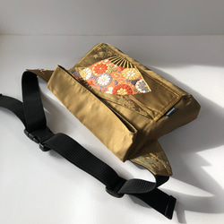 ✨帯リメイク ウエストバッグ＆ハンドバッグ 2セット 白バッグ