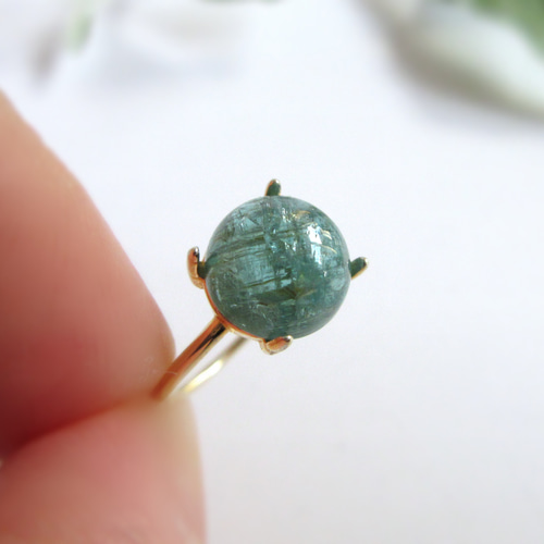 10月の誕生石】7.7mm発色美「ブルーグリーントルマリン」リング 指輪