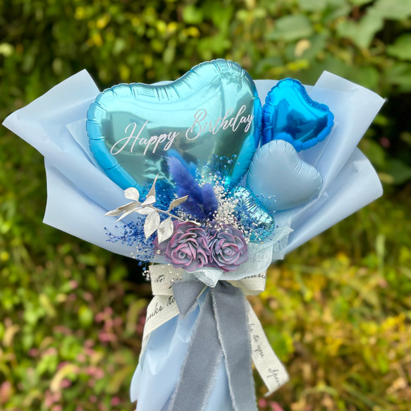 フラワーバルーンブーケ 母の日 誕生日 発表会 ブライダル 結婚
