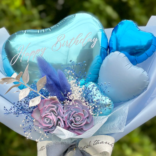 フラワーバルーンブーケ 母の日 誕生日 発表会 ブライダル 結婚