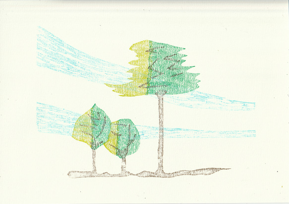 小さな額絵・風/913 2枚目の画像