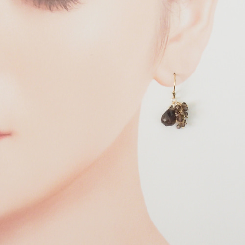 夕闇Ⅰ（ピアス（14kgf）／イヤリング） ピアス（フック・チェーン 