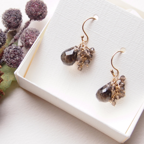 夕闇Ⅰ（ピアス（14kgf）／イヤリング） ピアス（フック・チェーン 