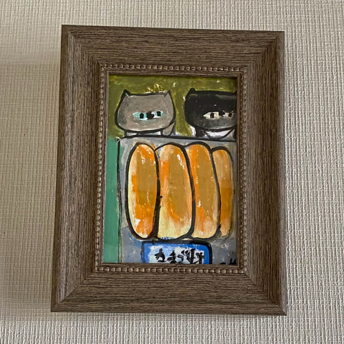 絵画。原画【白猫はいちごを食べるのが好きだ】 90a2f2efc30bfb22f72d732e41a0cf
