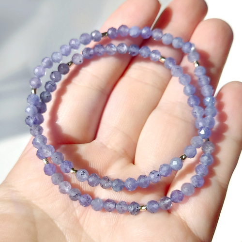 Tanzanite／黒点インクルージョン タンザナイト（カット玉）極小