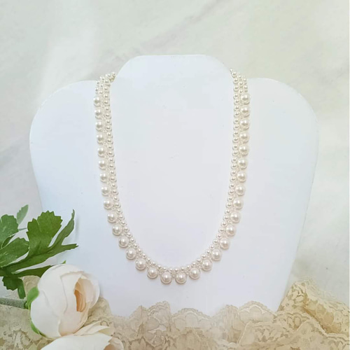 スワロパールネックレス&ピアス✨ ネックレス・ペンダント byei
