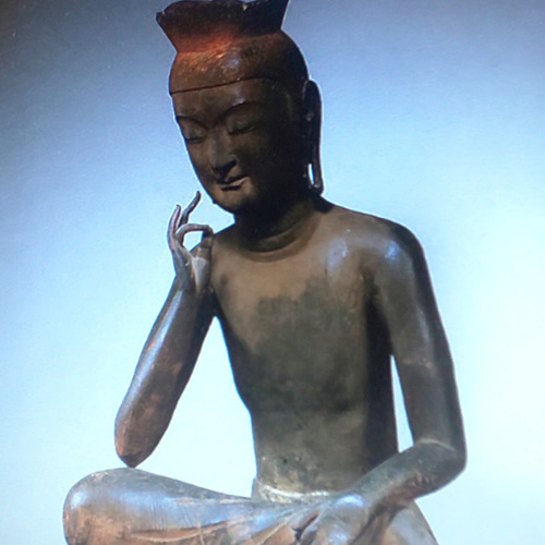 立体絵画の「国宝第一号の弥勒菩薩」 立体絵画「国宝第一号の弥勒菩薩」（3D 絵画） 絵画 山川善作 通販