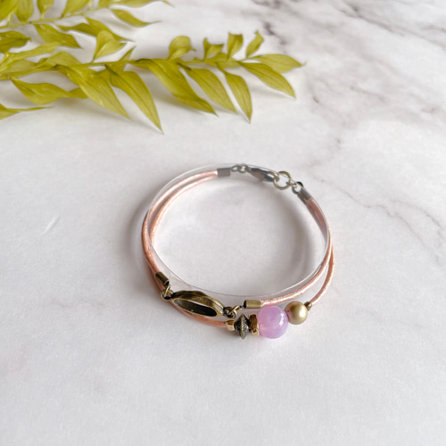 ピンク 編み込みレザー バングル Amazon | VIVA-ILL 本革 編み込み レザー ブレスレット メンズ