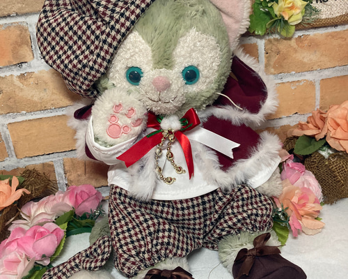 クリスマス ジェラトーニ Sサイズ☆ ボア付きケープコスチューム