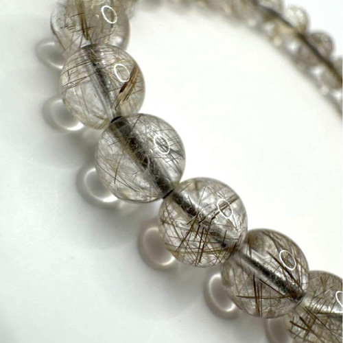 シルバールチル 天然石 数珠15ミリ大玉13粒 シルバールチル 天然石