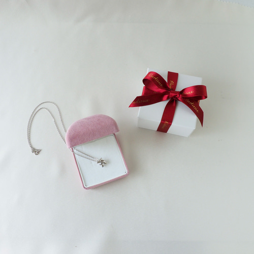 バレエ トゥシューズ ネックレス [ルナ] シルバーSV925 , ダイヤモンド