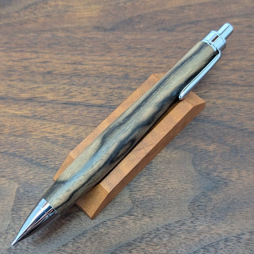 ☆hardwood 黒柿　PG-5ダブルR ステンレス シャーペン未使用☆ ☆hardwood 黒柿 PG-5ダブルR ステンレス シャーペン未使用