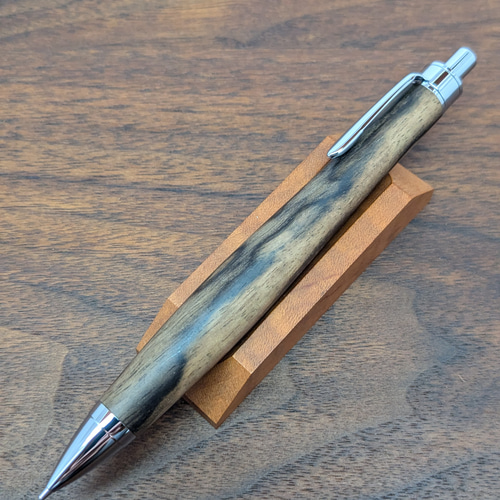 ☆hardwood 黒柿　PG-5ダブルR ステンレス シャーペン未使用☆ ☆hardwood 黒柿 PG-5ダブルR ステンレス シャーペン未使用