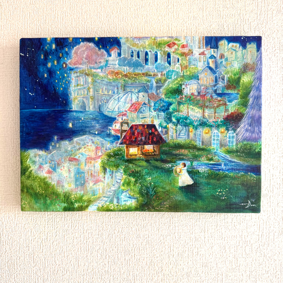 【穏やかな日】アクリル画 F4 風景画 絵画 穏やかな日】アクリル画 F4 風景画 絵画 （アクリル原画